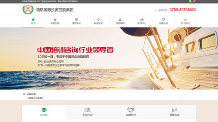 領航國際投資控股集團_深圳網站建設_App定制開發_【深正互聯】